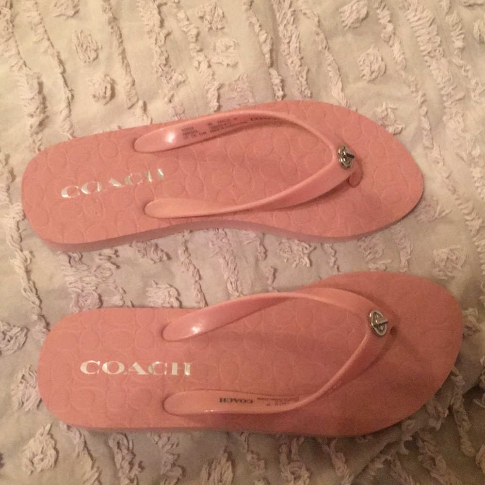 Coach flip flops